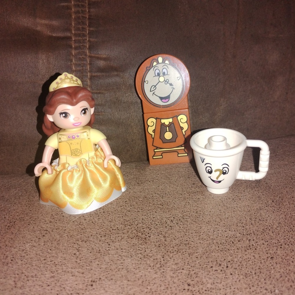 Lego Duplo Disney Belle Beauty & The Beast World Land Figures Set Figures Only